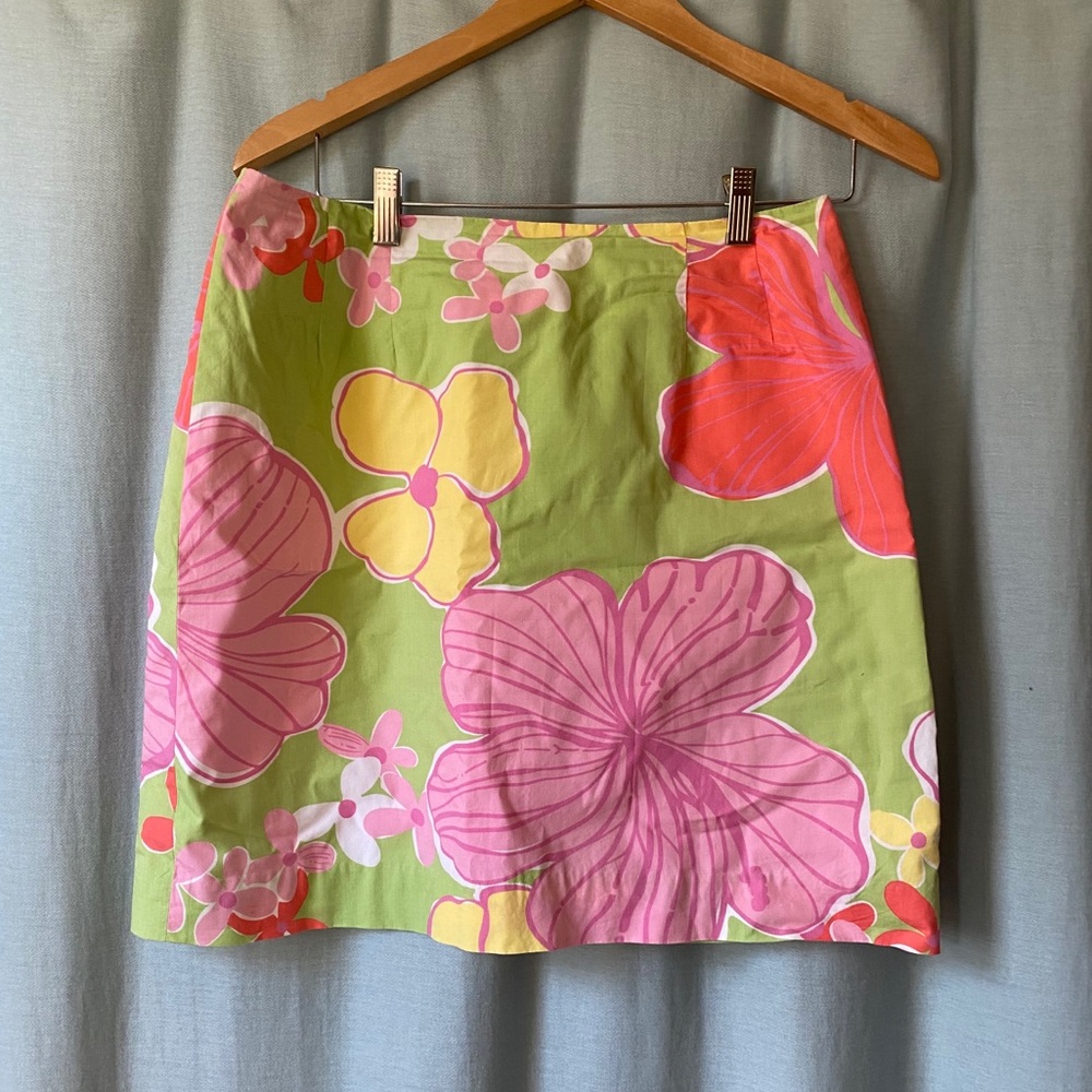 LILLY PULITZER FLORAL SKIRT